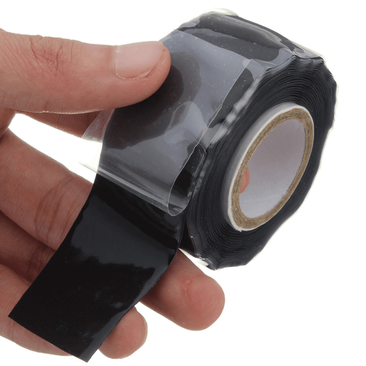 Suleve SRT01 25Mm Wide Black Self Fusing Silicone Tape Emergency Rescue Repair Tape - MRSLM