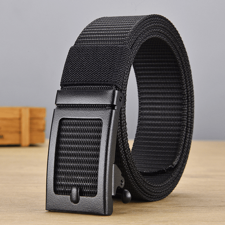 Men Nylon Mountaineering Training Multifunction Outdoor Combat Belt 125Cm Adjustable Tactical Belt - MRSLM