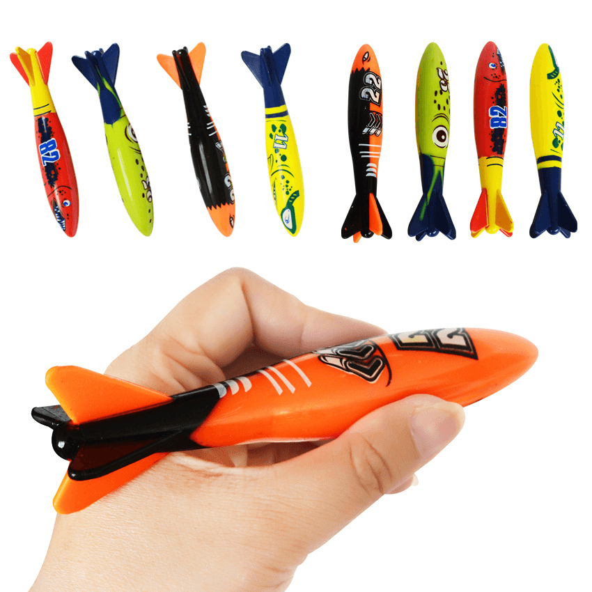 Children'S Sports Diving Throw Torpedo Plastic Toys - MRSLM