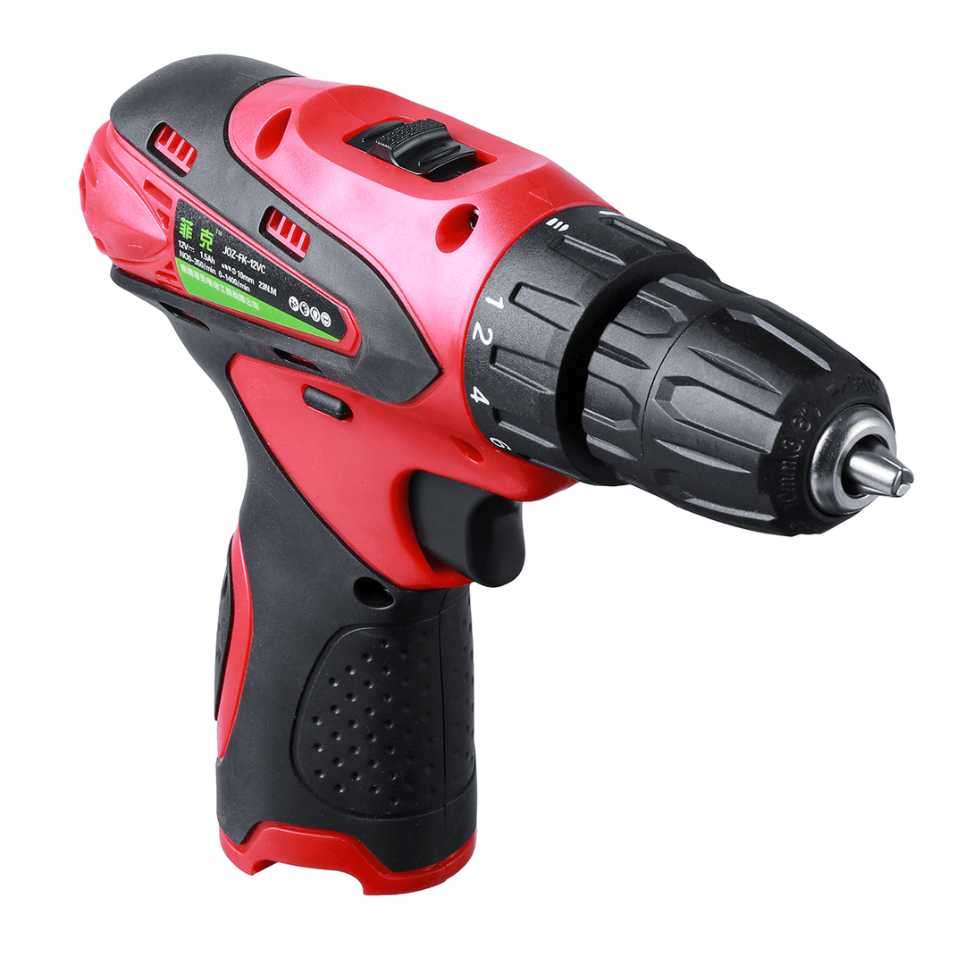 12V 1500Mah Electric Screwdriver Cordless Drill Mini Wireless Power Driver Power Tool W/ 1Pc Battery - MRSLM