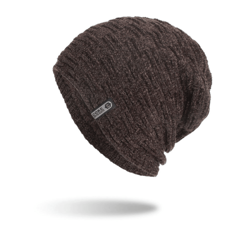 Fleece Horizontal and Vertical Pattern Cloth Hat - MRSLM