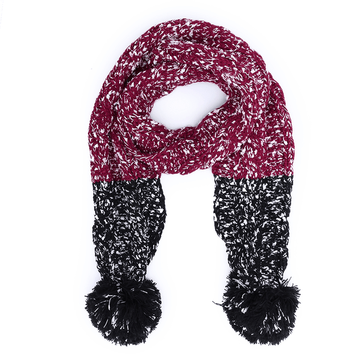 Women Girls Christmas Knit Snow Hat Gloves Scarf Winter Warm Trend Three-Piece Set - MRSLM