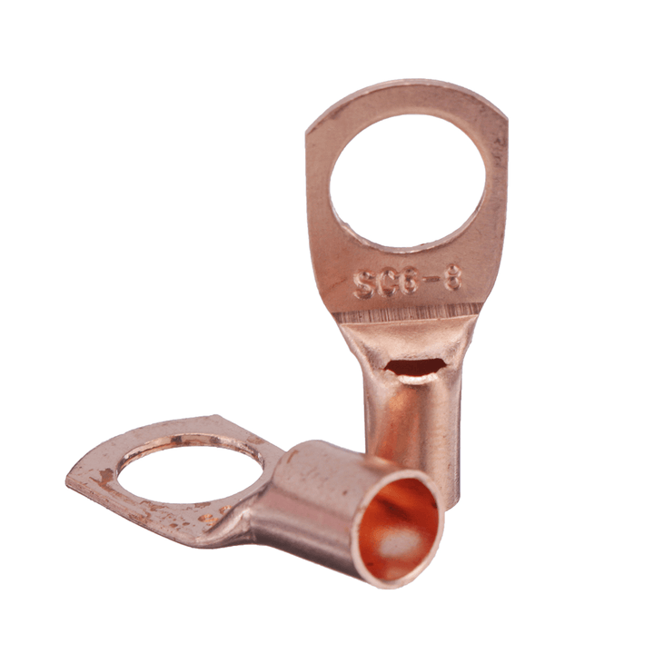 60Pcs Copper Ring Lug Terminal with Box Cable Lugs Crimp Terminals Wire Connector Terminal - MRSLM