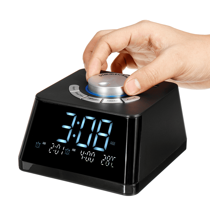 USB2.0 Five-Level Dimming Radio Multi-Function Electronic Digital Alarm Clock - MRSLM