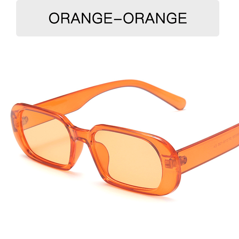 Retro Small Frame Sunglasses Female Candy Color Colorful Fashion Sunglasses - MRSLM