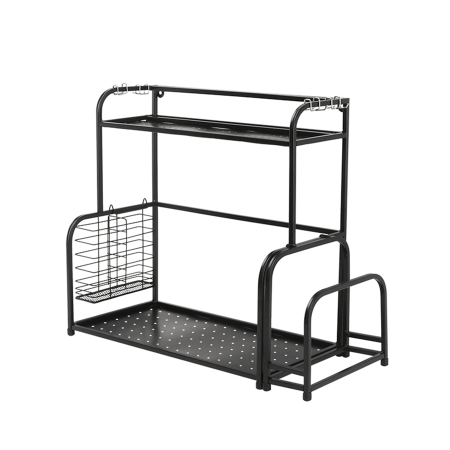 2/3 Layer Kitchen Storage Stand Holders & Racks Kitchen Shelf Holder Tool Flavoring Spice Rack - MRSLM