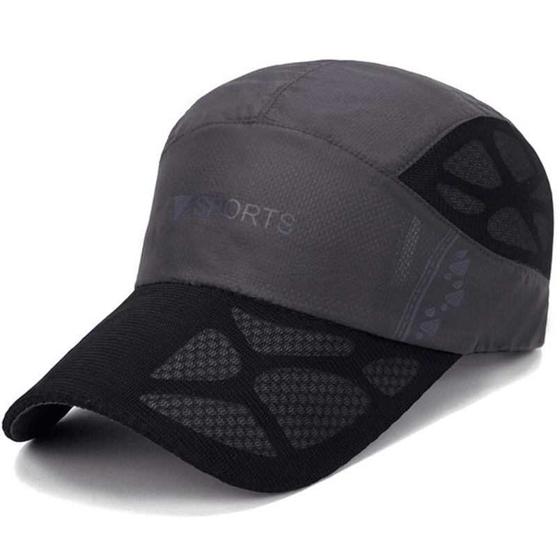 Men Quick Dry Hat Breathable Baseball Cap Sport Peaked Caps - MRSLM