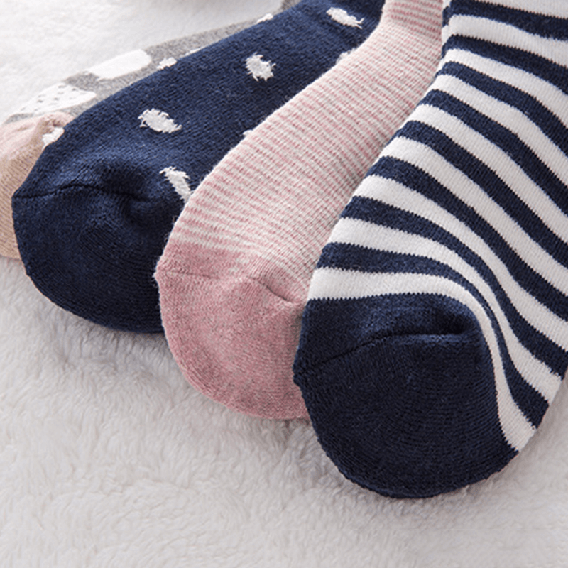 Womens Winter Deodorization Stripes Socks - MRSLM