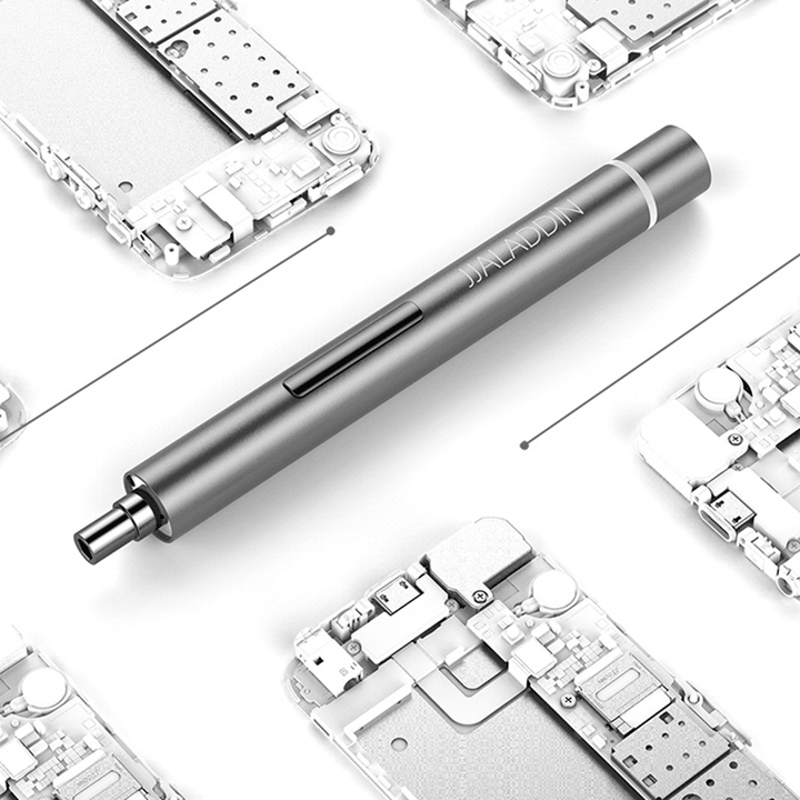 ALD 46 in 1 Portable Electric Screwdriver Li-Ion Battery Rechargable One-Button Precise Screwdriver with 3 LED Lamps & Storage Box - MRSLM