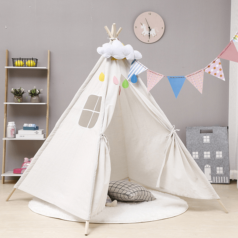 Kids Tent Cloud Wall Hanging Decoration for Baby Room Wall Door - MRSLM