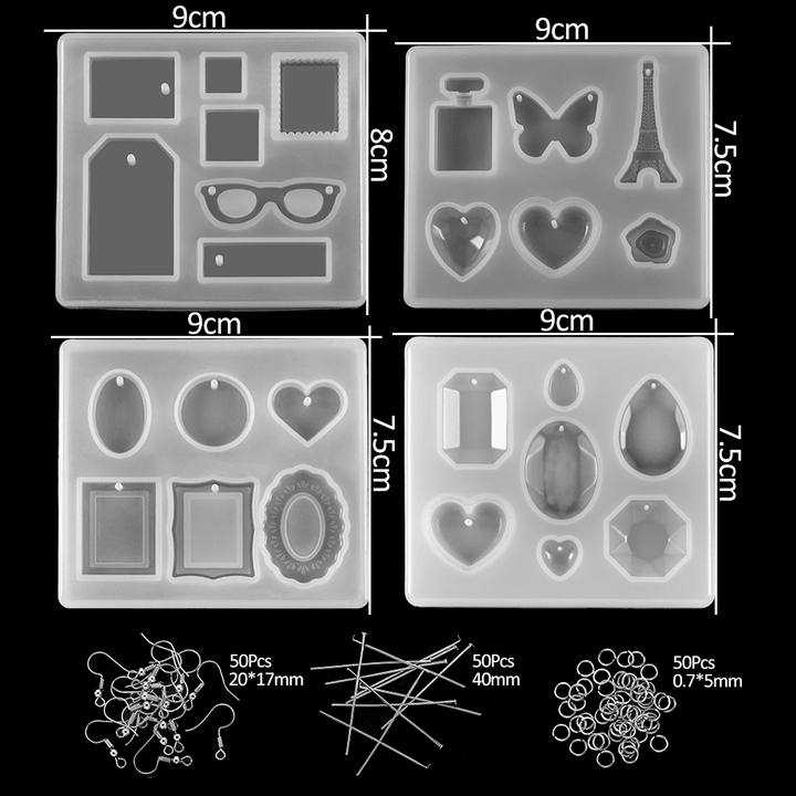 Silicone Mold Material Package Epoxy Jewelry Accessories Set - MRSLM