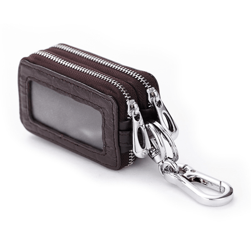 Genuine Leather Key Case Crocodile Pattern Car Key Holder Key Bag for Women Men - MRSLM