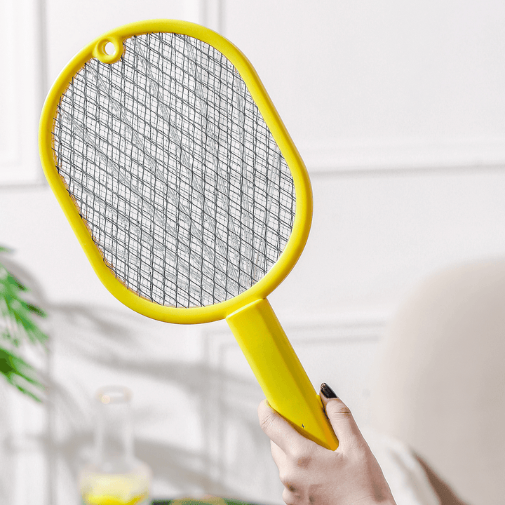 2700V Electric Mosquito Swatter Night Light Dual Mode Built-In 450Mah Battery USB Rechargeable Outdoor Home Mosquito Killer - MRSLM