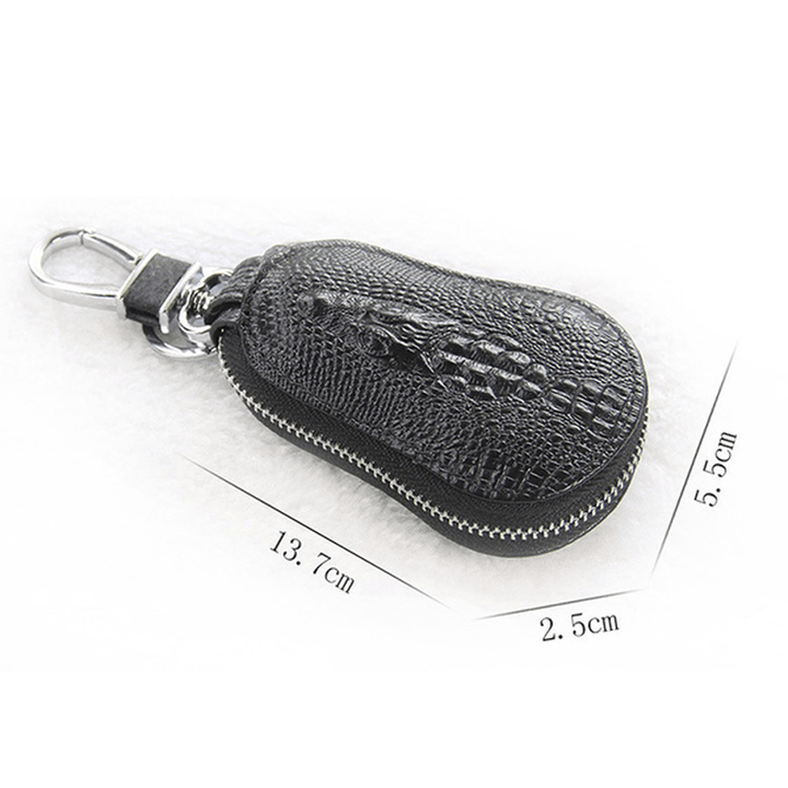 Men Women Genuine Leather Car Key Case Key Bag Wallet - MRSLM