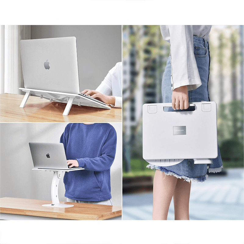 OATSBASF Laptop Desk Foldable Angle Adjustable Laptop Desk for Home Office Business Travel Outdoor Sketching - MRSLM