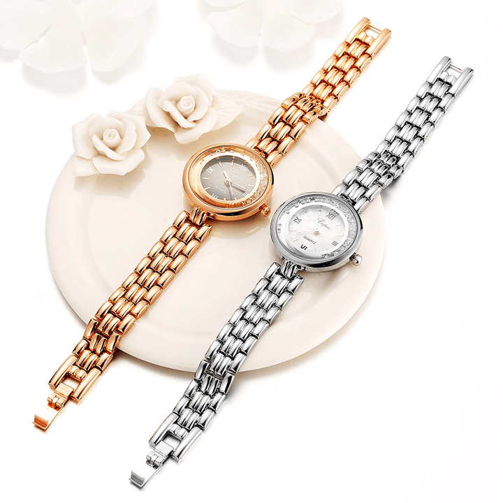 LVPAI P139 Casual Style Ultra Thin Design Women Bracelet Watch Full Steel Quartz Watches - MRSLM