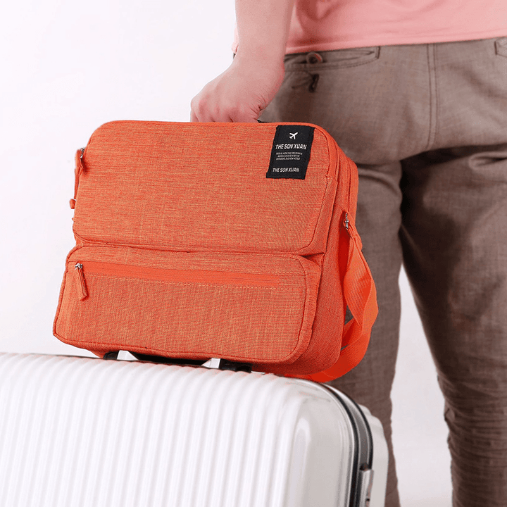 Travel Storage Bag Shoulder Computer Ipad Bag Trolley Case Hanging Bag Out Clothing Luggage Bag Laptop Bag - MRSLM