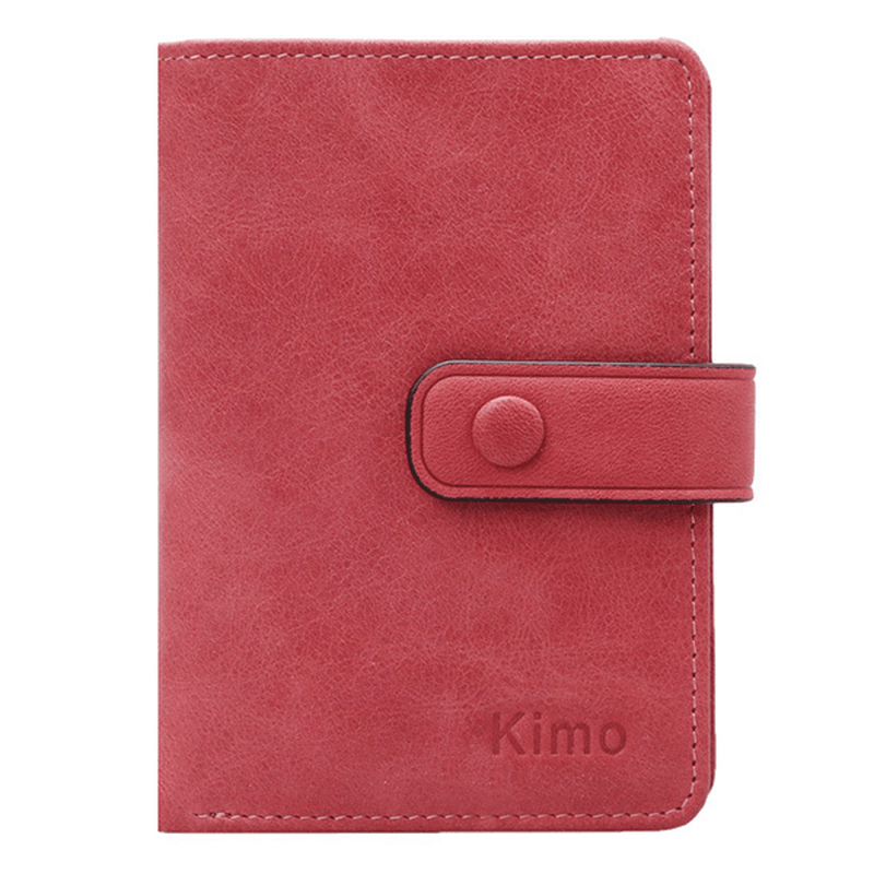 12 Card Slots Women Genuine Leather Minimalist Elegant Short Wallet Card Holder Purse - MRSLM