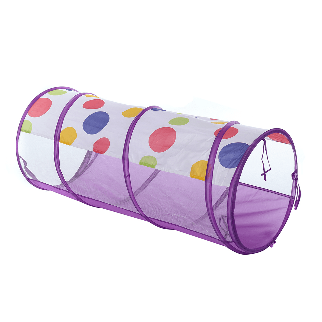 3-In-1 Kids Tent Toddlers Tunnel Cubby Ball Pool Baby Playhouse Toys Children Gift - MRSLM