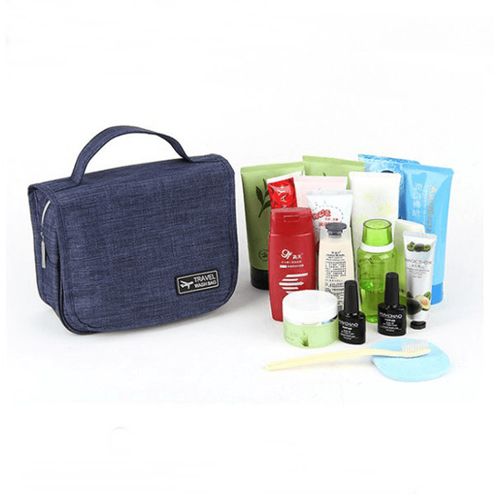 Honana HN-TB056 Portable Cosmetic Storage Bag Travel Toilet Hanging Bag Makeup Organizer Case Pouch - MRSLM