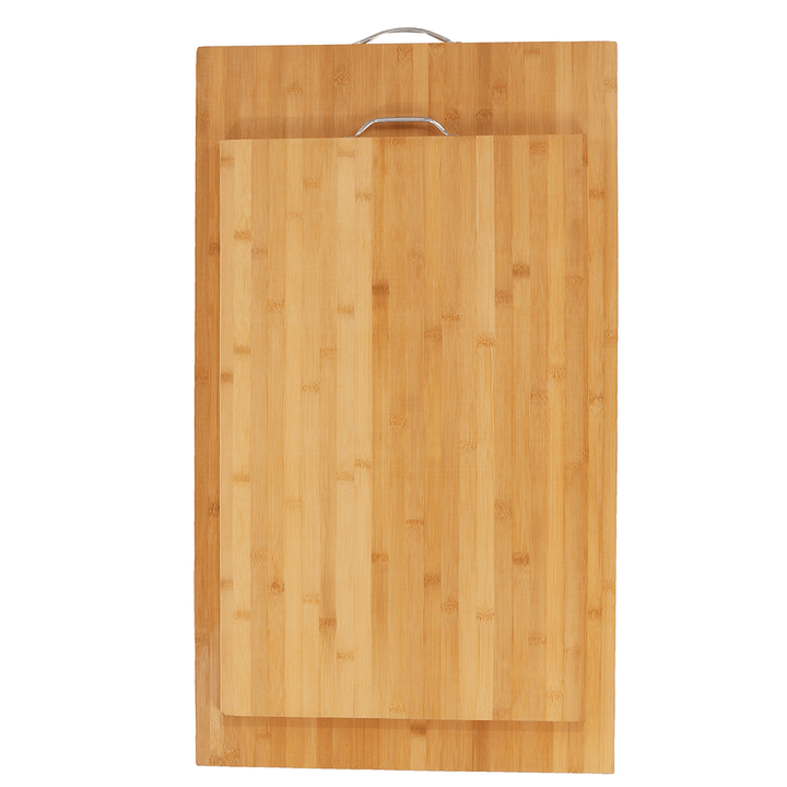 Wooden Chopping Board Bamboo Square Hangable Cutting Board Thick Natural Cutting Board for Kitchen Cooking Cutting Board - MRSLM