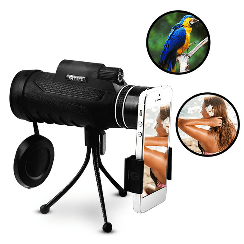 PANDA 40X60 HD BAK4 Monocular Low Light Level Night Vision Phone Telescope - MRSLM