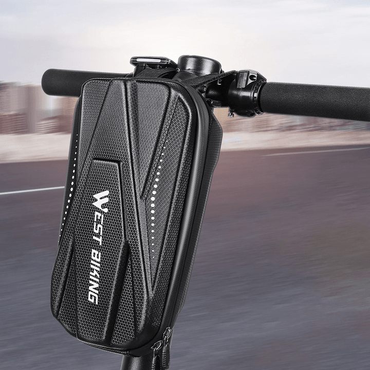 WEST BIKING 2/3L Scooter Storage Bag EVA Front Hanging Bag Scooter Handlebar Bag - MRSLM