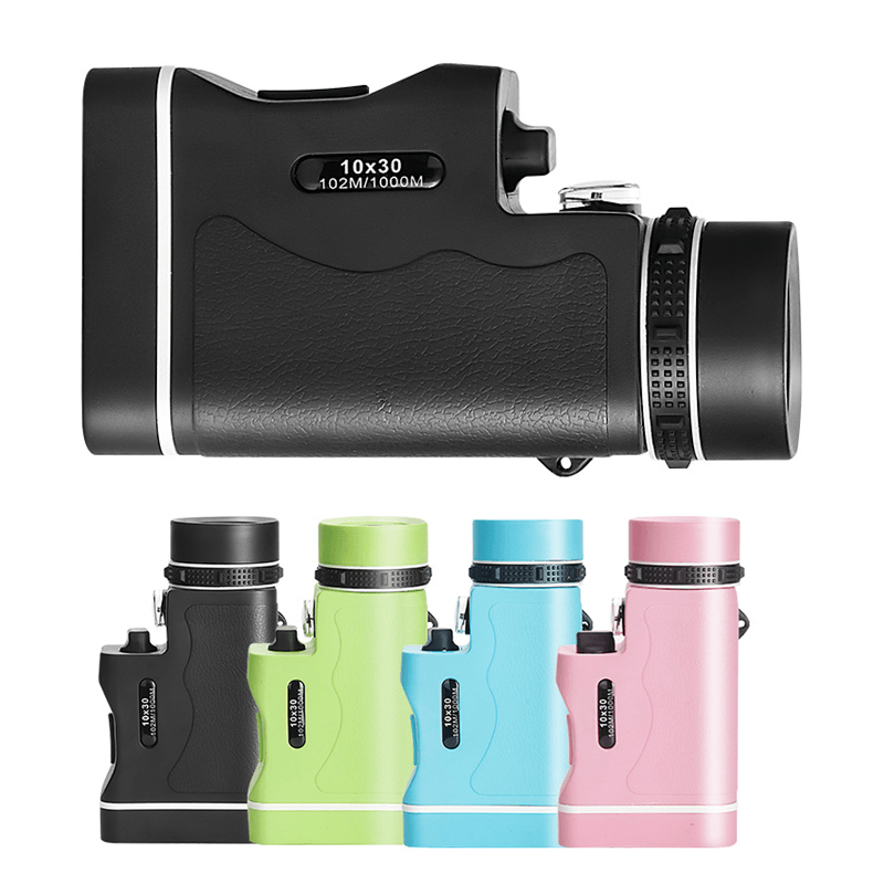 MOGE 10X30 HD Monoculars Built-In Flashlight Colorful High-Definition Pocket Monocular Low-Light Night Vision Telescope - MRSLM