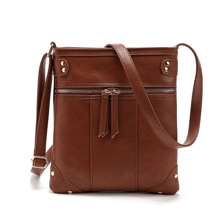 Women Vintage Messenger Bags Girls Casual Shoulder Bags Retro Crossbody Bags - MRSLM