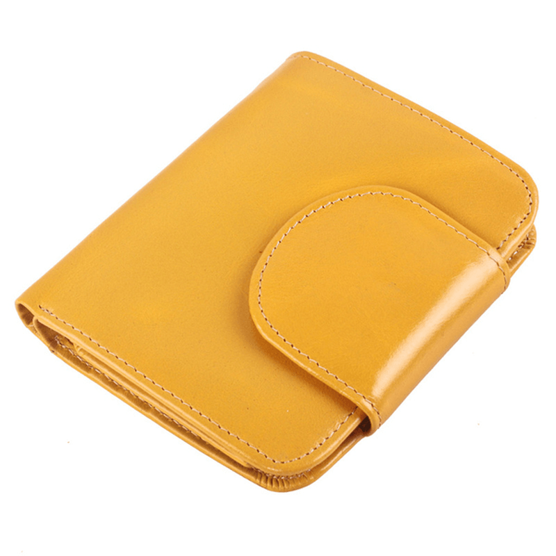 Women Genuine Leather Wallet Business Card Holder Purse - MRSLM