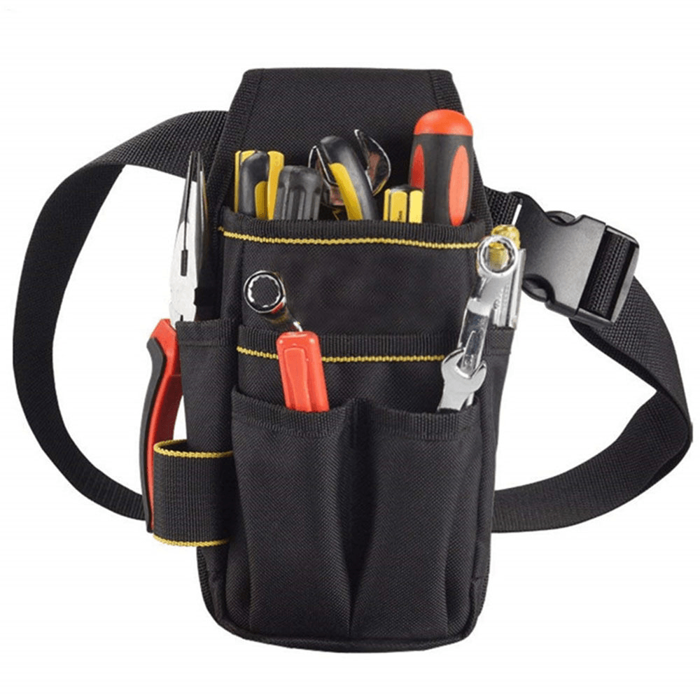 Multi-Function Oxford Drill Holster Tool Pockets Portable Storage Bag Waterproof Maintenance Tool Waist Bag - MRSLM