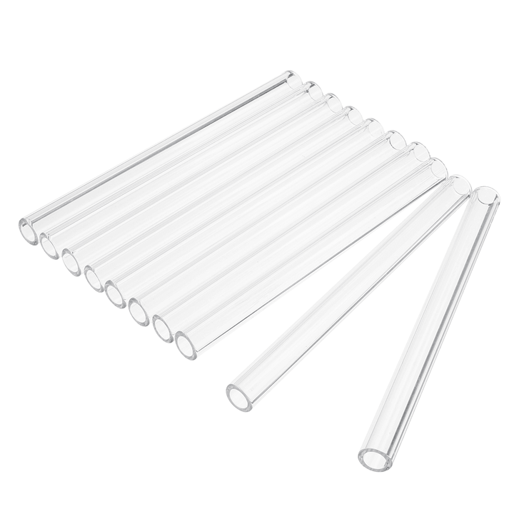 10Pcs Length 150Mm OD 10Mm 1Mm Thick Wall Borosilicate Glass Blowing Tube Lab Tubes - MRSLM