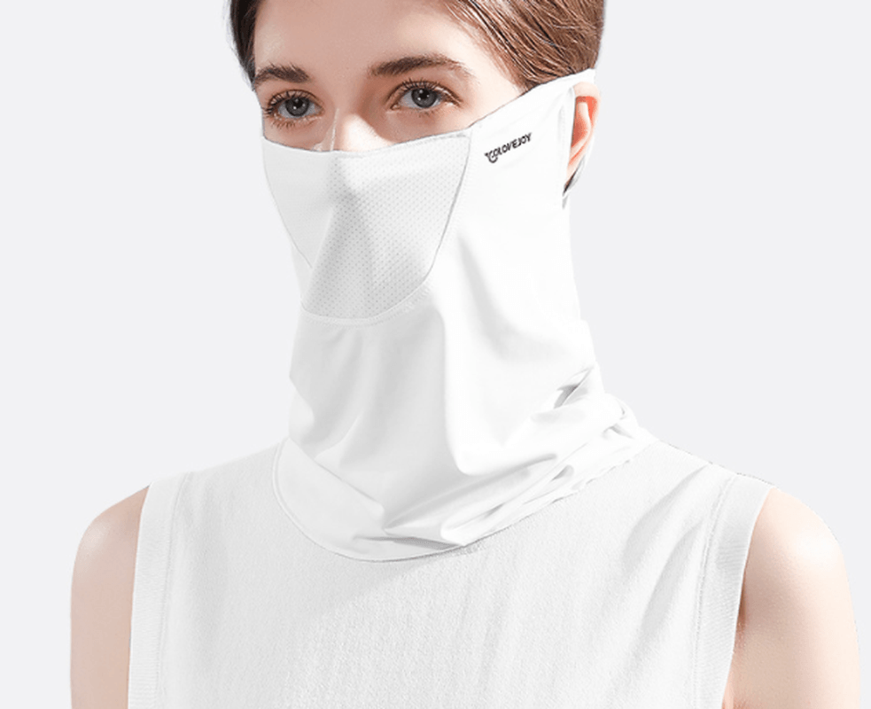 Summer Face Cover Face Scarf Balaclava UV Protction Earloop Neck Gaiter Breathable Outdoor Sports Women - MRSLM