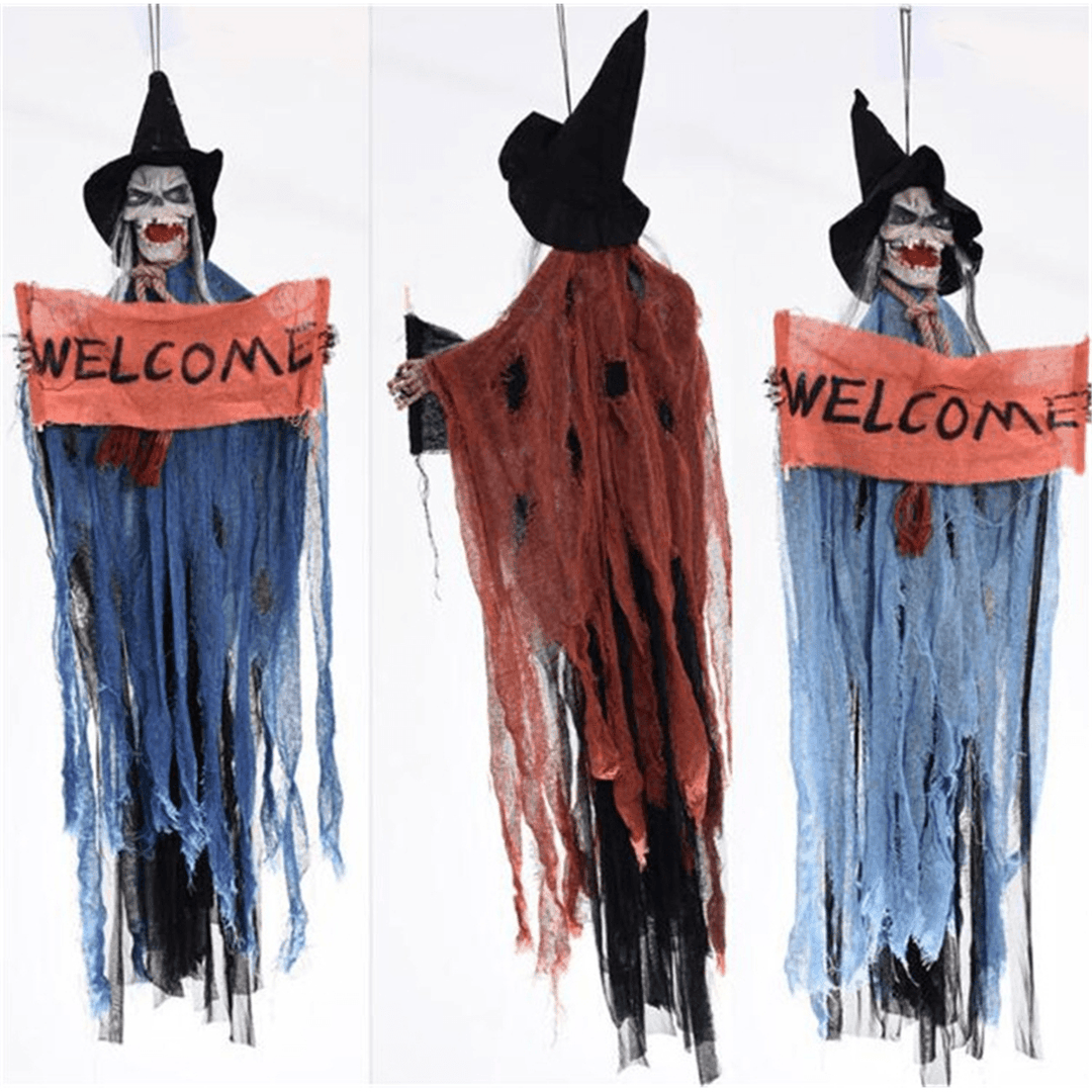 Halloween Party Event Ghost Hanging Prop Decorations Scary Haunted House Bar Part - MRSLM