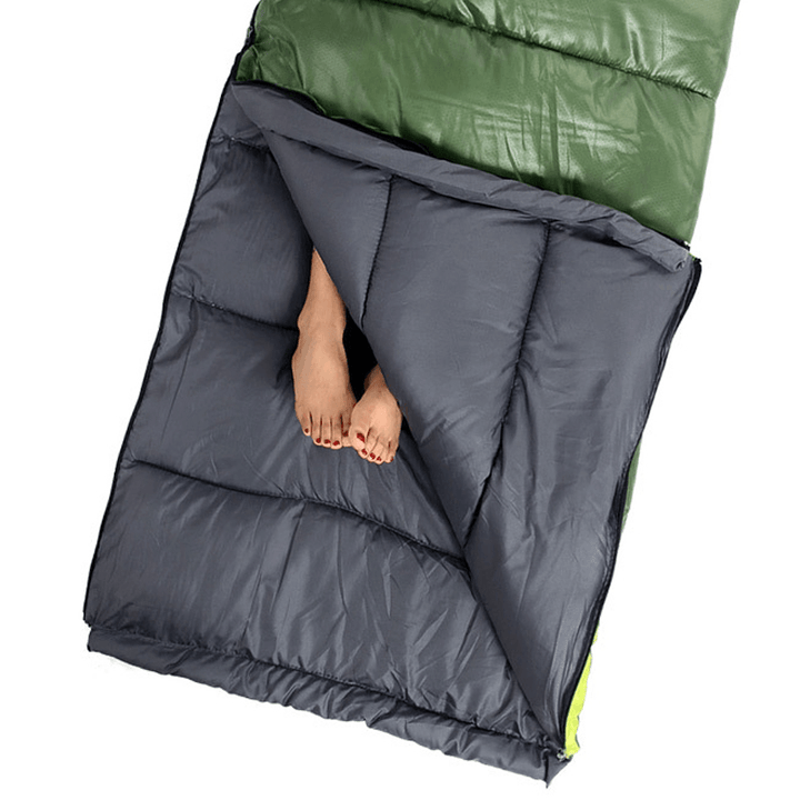 WIND TOUR Adults Spliceable 1.5KG Cotton Sleeping Bags Outdoor Sports Thicken Hiking Camping Warm Sleeping Bag - MRSLM