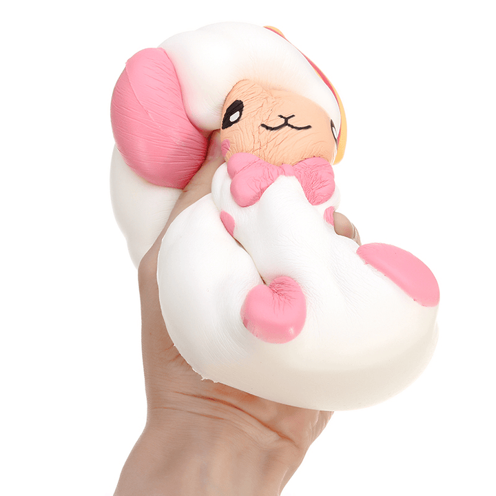 Squishyshop Huge Strawberry Sheep Squishy 19CM Jumbo Slow Rising Collection Gift Decor Giant Toy - MRSLM