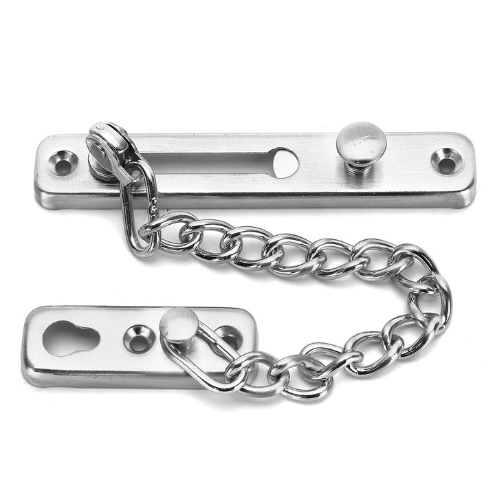 Stainless Steel Strong Security Door Chain Solid Home Safety Guard Lock Catch - MRSLM