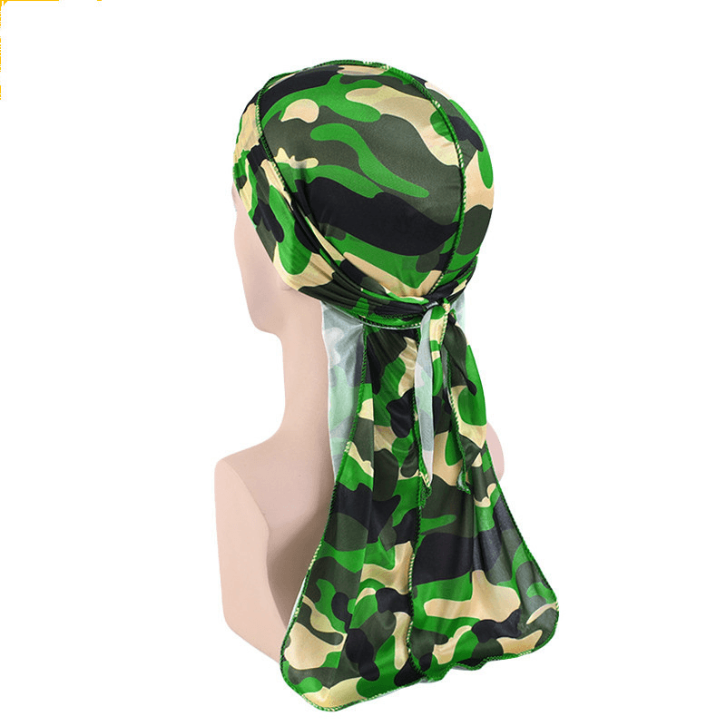 Faux Silk Camouflage Bandage Pirate Hat - MRSLM