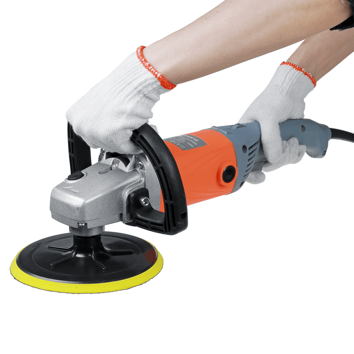 180Mm Car Polisher 6 Speeds 3000RPM Electric Rotary Buffer Sander Polisher Tool - MRSLM