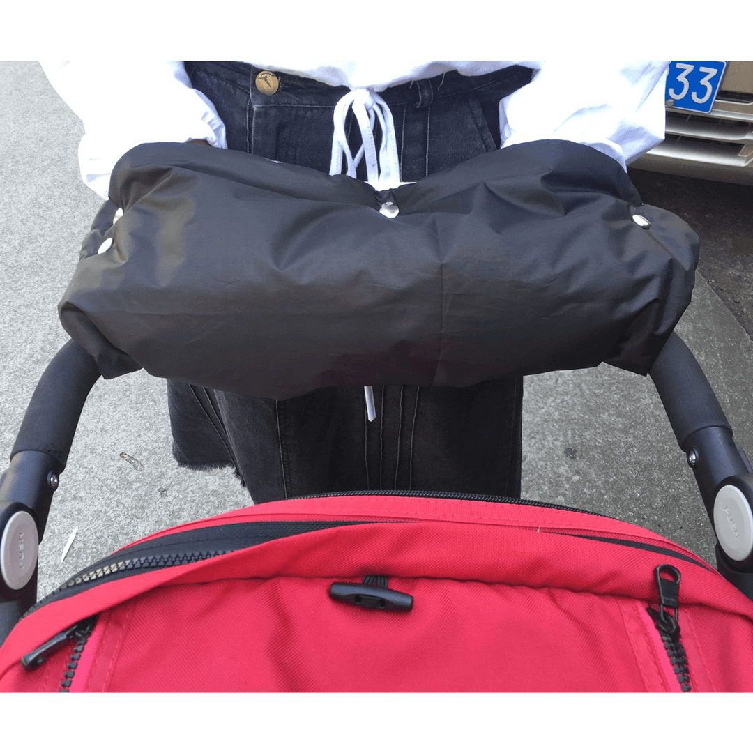 Baby Stroller Waterproof Anti-Freeze Gloves Winter Pushchair Warmer Hand Cover Outdoor Hiking Travel - MRSLM