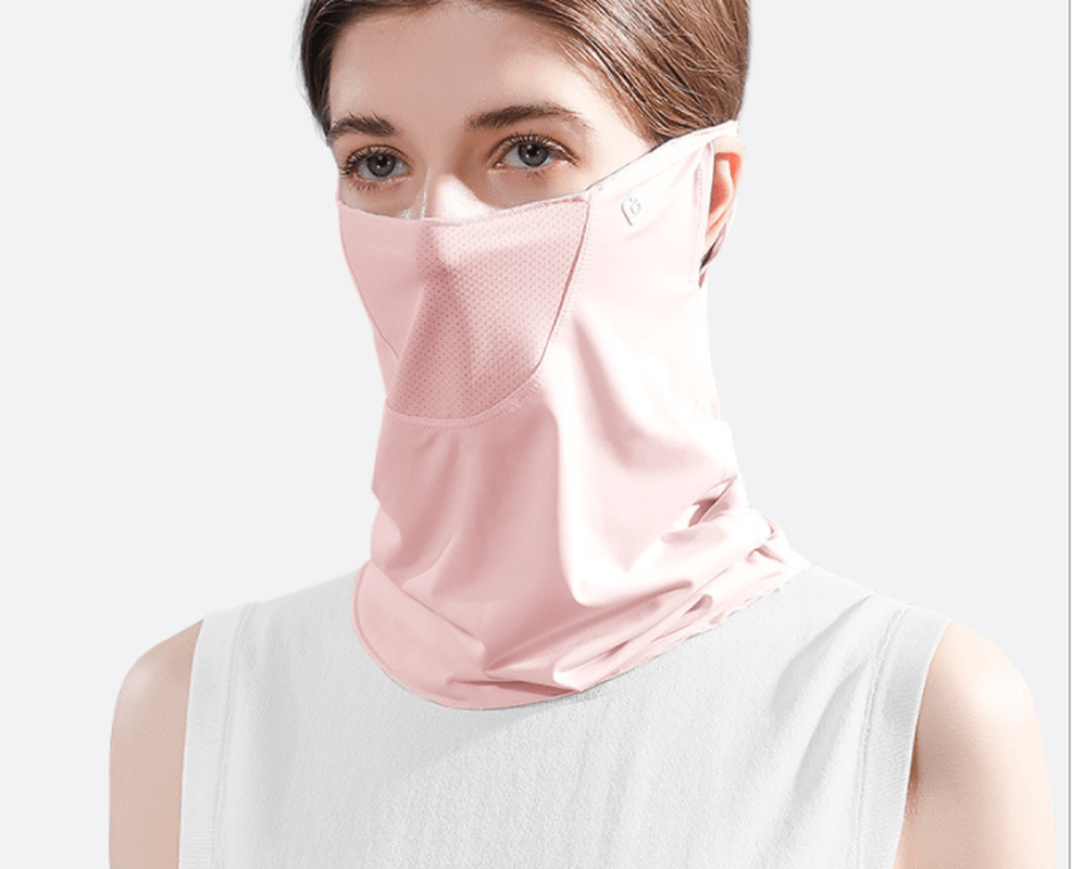 Summer Face Cover Face Scarf Balaclava UV Protction Earloop Neck Gaiter Breathable Outdoor Sports Women - MRSLM