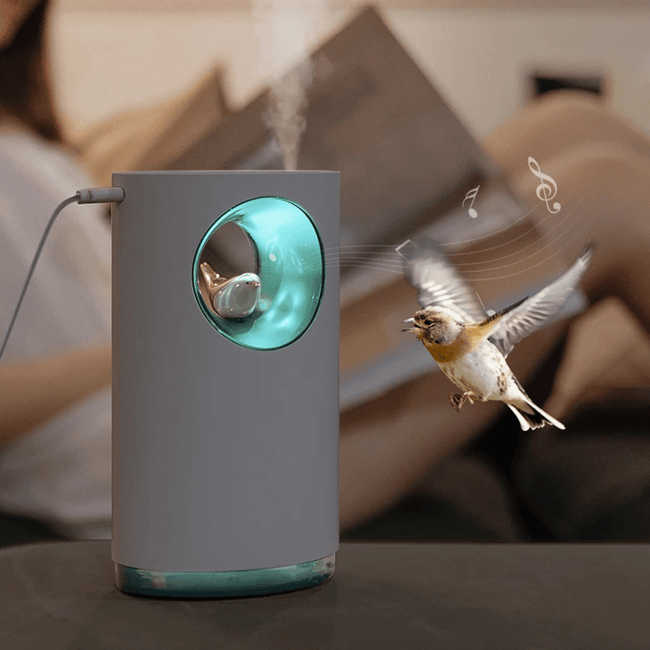 Music Air Humidifier Night Light Relieve Nature Bird Song 400ML USB Aroma Essential Oil Diffuser Lamp Humidificador Atomizer for Office Home - MRSLM