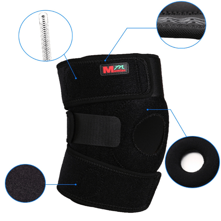 1PC Mumian B01 Adjustable Knee Pad Non-Slip Spring Knee Support Running Fitness Knee Belt - MRSLM