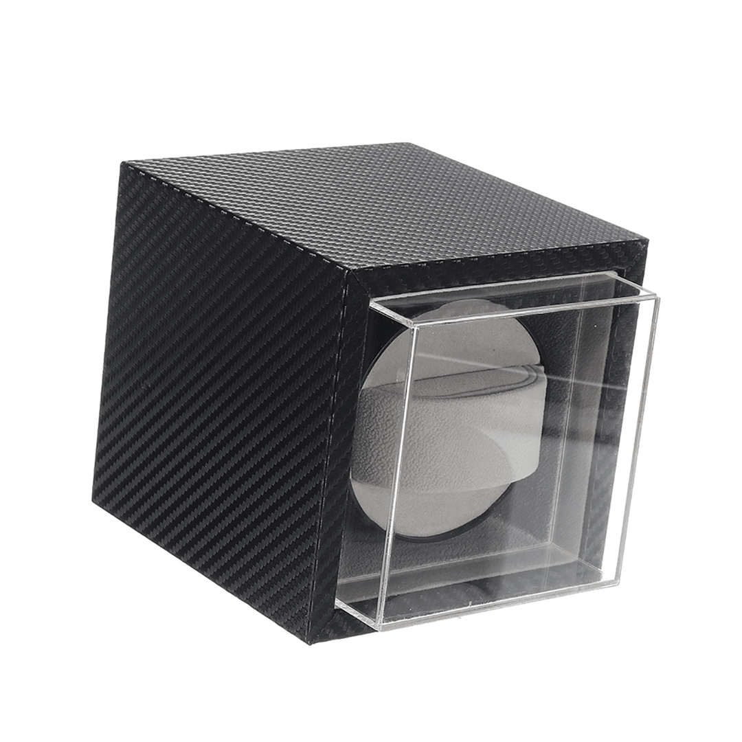 Automatic Watch Winder Case Mute Motor Carbon Fiber Watches Display Box Storage - MRSLM