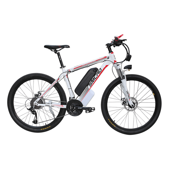 SMLRO C6 48V 13Ah 500W 26In Electric Moped Bicycle Electric Bike 35Km/H Max Speed 80Km Max Range Mountain Bicycle E Bike - MRSLM