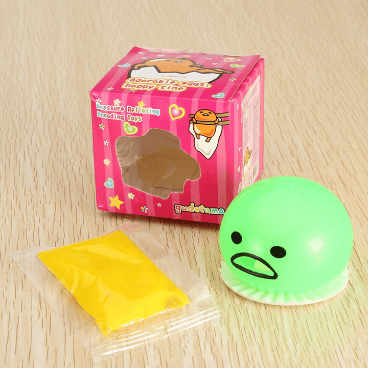 Squishy Vomitive Slime Egg with Yellow Yolk Stress Reliever Fun Gift - MRSLM