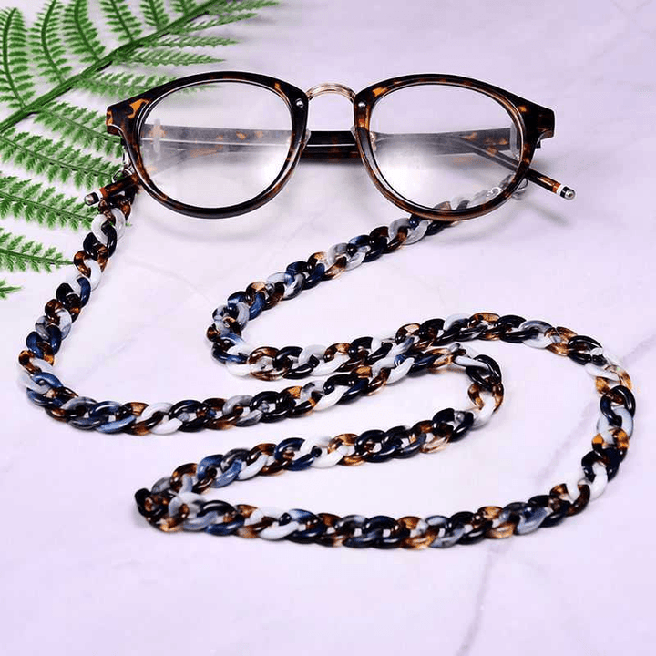 Glasses Chain Tortoiseshell Two-Color Non-Slip Anti-Lost Glasses Lanyard Halter Neck - MRSLM