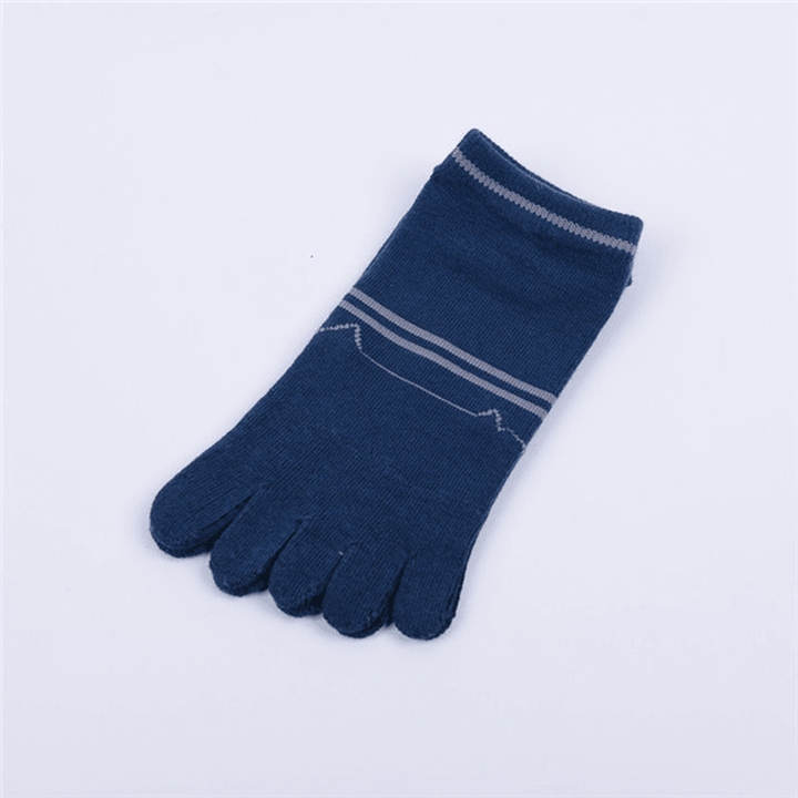 Men Cotton Deodorant Sweat Five Toe Socks - MRSLM