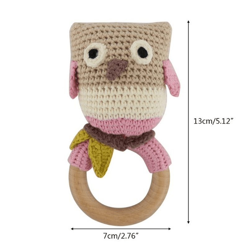 Baby Rattles Crochet Diy Material Package Hand-Knitted Doll Creative Gift - MRSLM