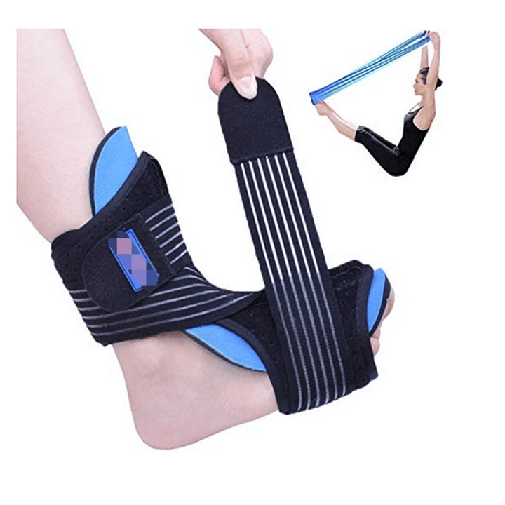 Plantar Fasciitis Night Splint Adjustable Ankle Brace with Tension Elasticity Fitness Sports Tension Belt Support Belt for Men and Women - MRSLM